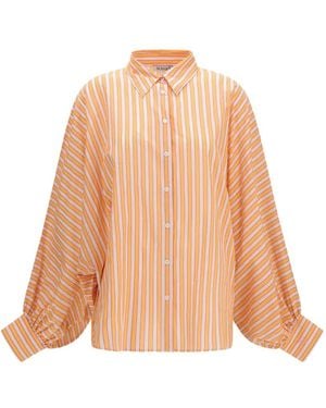 SOSUE Antonia Striped Long-sleeved Shirt - Natural