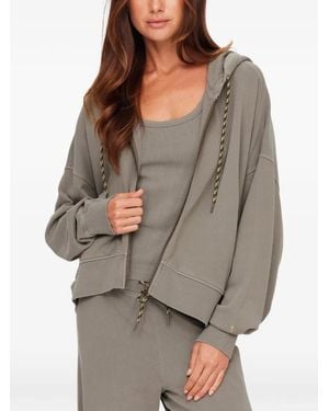 The Upside Jude Cropped Hoodie - Grey