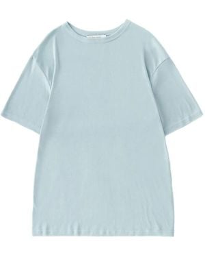 Studio Nicholson Ribbed Dropped-Shoulder T-Shirt - Blue