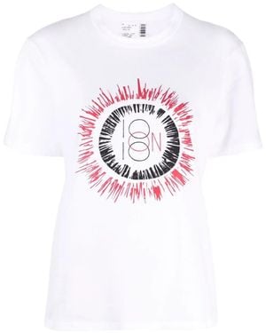 10 Corso Como Sun Logo Print T-Shirt - White