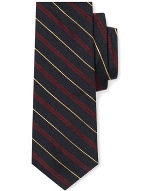 Brooks Brothers Cravate Regimental En Soie - Black