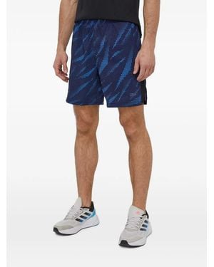 Reebok Shorts Con Motivo - Azul