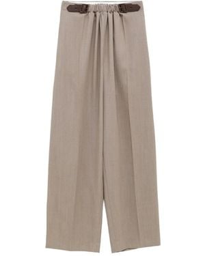 Loewe Belted Pants - Gray