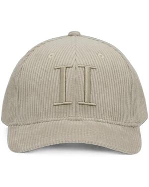 Les Deux Logo-Embroidered Corduroy Baseball Cap - Grey
