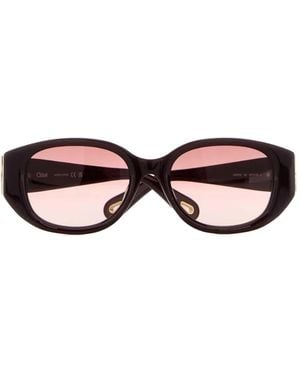 Chloé Oval-Frame Sunglasses - Brown