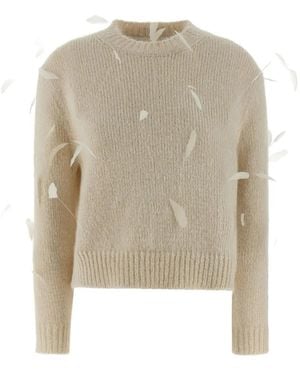 Jil Sander クルーネックセーター - ナチュラル