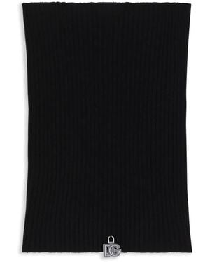 Dolce & Gabbana Rib-Knit Neck Warmer - Black