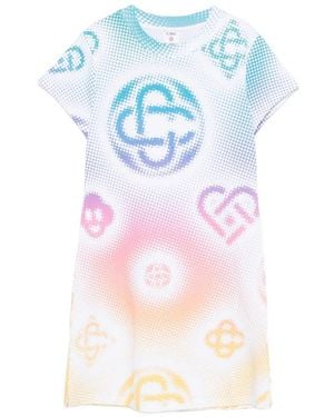 CASABLANCA Short-Sleeved Mini Dress - Blue