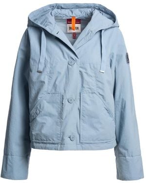 Parajumpers Button-Up Hooded Jacket - Blue