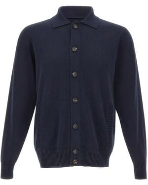 FILIPPO DE LAURENTIIS Vest Met Polokraag - Blauw