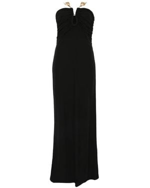 Cult Gaia Emir Floral-Detail Maxi Dress - Black