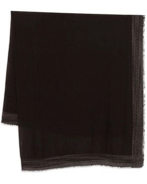 Faliero Sarti Sciarpa Con Frange - Nero