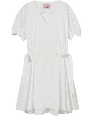 B+ AB Minikleid mit Puffärmeln - Weiß