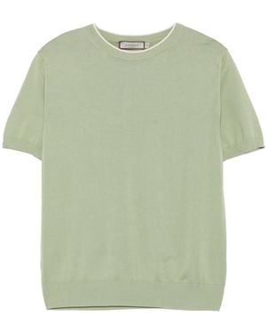Canali Fine-Knit T-Shirt - Green