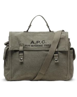 A.P.C. Recuperation Messenger Bag - Grey