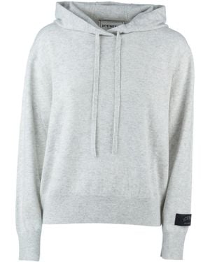 Iceberg Logo-Patch Hoodie - Grey