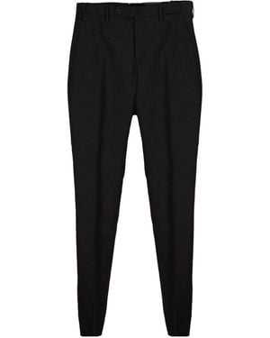 Incotex Pleated Tailored Trousers - Black