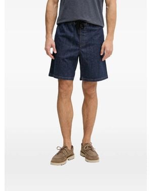 Trussardi Drawstring Denim Shorts - Blue