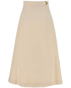 Valentino Garavani Flared Skirt - Natural