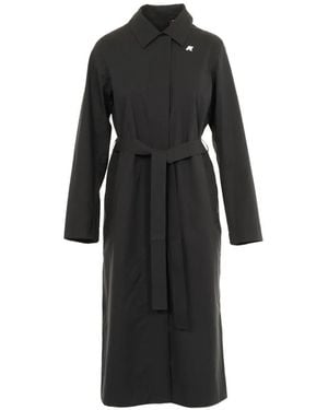 K-Way Barbra Belted Coat - Black