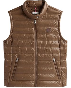 Tommy Hilfiger キルティング ベスト - ブラウン