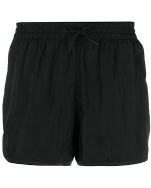 CDLP Short De Bain À Logo Brodé - Noir