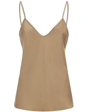 Max Mara V-Neck Sleeveless Top - Natural
