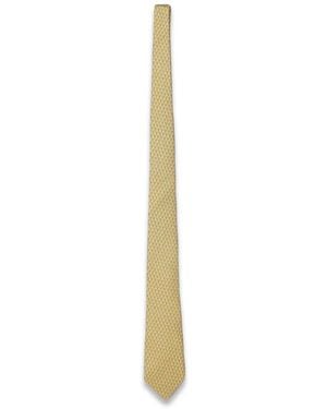 ZEGNA Palm-Tree Print Tie - White