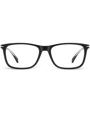 David Beckham Brille Mit Eckigem Gestell - Schwarz