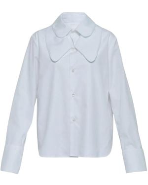 Noir Kei Ninomiya Collared Top - Blue