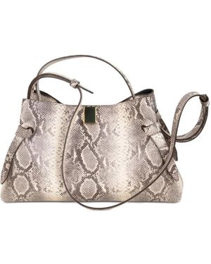Yuzefi Gyoza Snake-Print Tote Bag - Pink