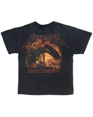HTC T-Shirt Clouté À Imprimé Metallica - Blue