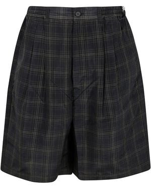 Comme des Garçons Chequered Shorts - Black