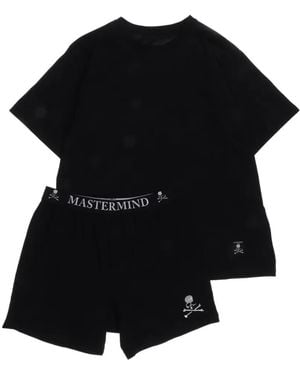 MASTERMIND WORLD Logo-Embroidered T-Shirt And Boxers - Black