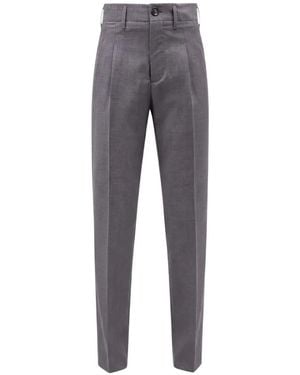 Ami Paris Pantalones De Vestir Con Pinzas - Gris