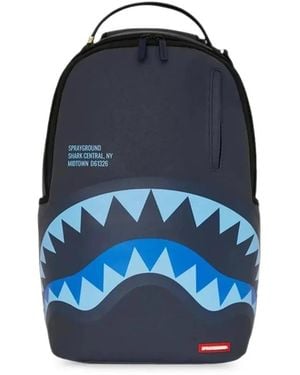 Sprayground Shark Central Late Arrival Backpack - Blue
