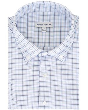 Peter Millar Casey Plaid-Pattern Shirt - Blue