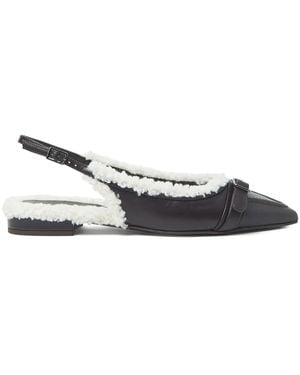 Peserico Mules Con Cinturino Posteriore - Bianco