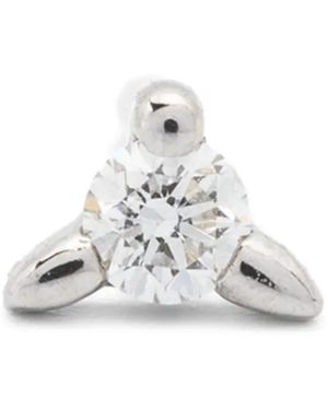 Maria Black 14Kt Fuzzy Glitz Piercing Stud - White