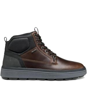 Geox Bottines Spherica Ecub-1.1 Abx À Empiècements - Brown