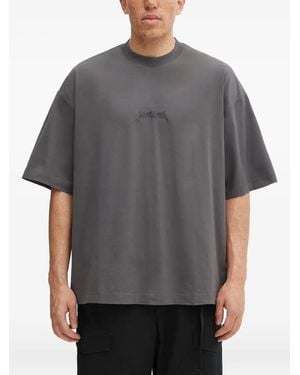 Vetements Logo-print Short-sleeve T-shirt - Gray