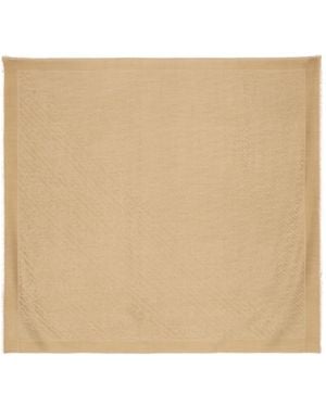 Fendi Ff Pattern Scarf - Natural