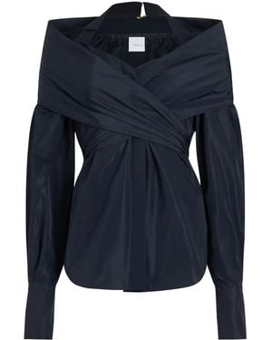 Patou Gewickelte Bluse - Blau