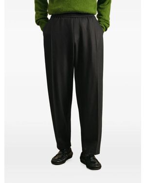 CROQUIS Straight-Leg Trousers - Black