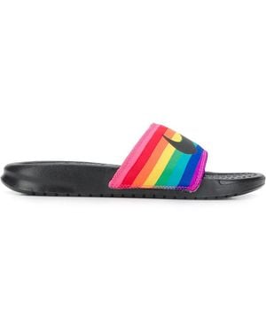 Nike Rainbow Slides - Black