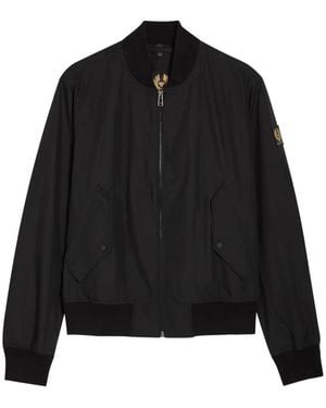 Belstaff Carrier Zip-Up Bomber Jacket - Black