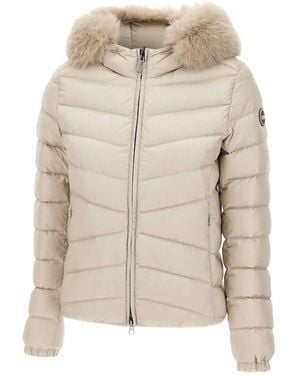 Colmar Fur-Trimmed Jacket - Natural