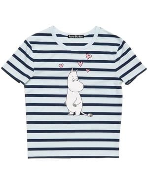 Acne Studios X Moomin Cotton T-Shirt - Blue