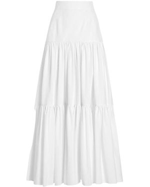 Dolce & Gabbana ティアード マキシスカート - ホワイト