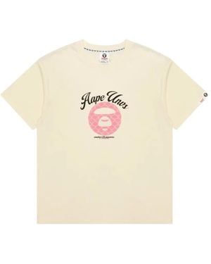 Aape By A Bathing Ape Graphic-Print Crew-Neck T-Shirt - White